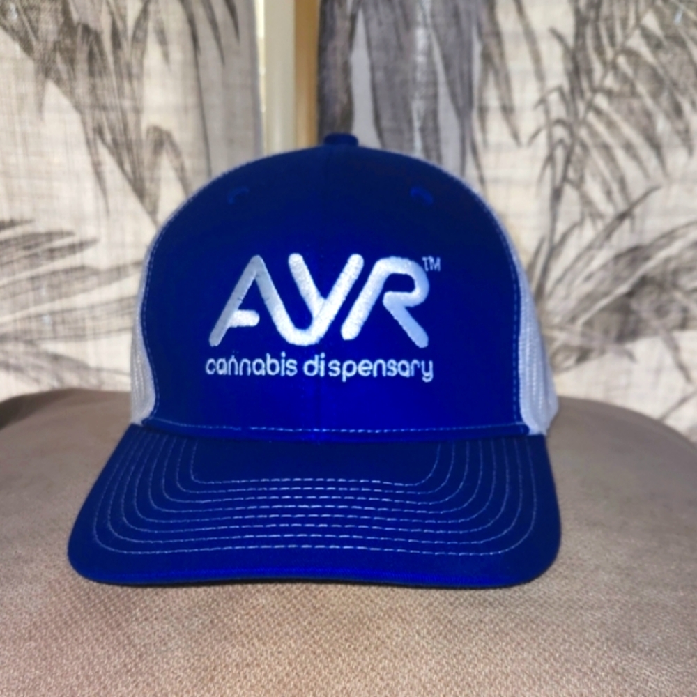 Port Authority Blue and White Trucker Hat AYR